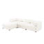 Canapé modulaire en L en chenille blanc avec repose-pieds et rangement caché, canapé contemporain en tissu 3 places-1007531813-1007531812