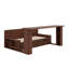 Lit de jour double avec bureau, tiroirs et table d'appoint hydraulique-531557414-531557415