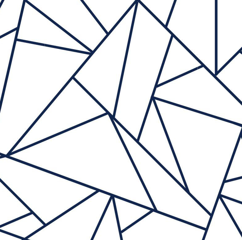 Rouleau de papier peint Origami L 24 pi x l 25 pi, Bleu marine/blanc