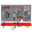 DURHAND 54 Piece Pegboard and Shelf Tool Organizer Wall Mounted DIY Garage Storage with 50 Hooks