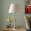 Lampe de table moderne en verre à finition chromée 1pc