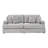 88.58" Corduroy 3-Seater Sofa, Spacious And Comfortable. Paired With 4 Throw Pillows In The Same Color, It Adds An Elegant Touch To A Modern Living Room.Gray-553300674