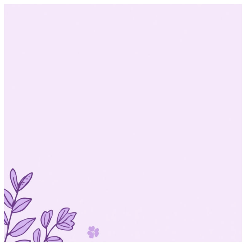 Couvertures mauves à motif floral, L 60 po x H 80 po