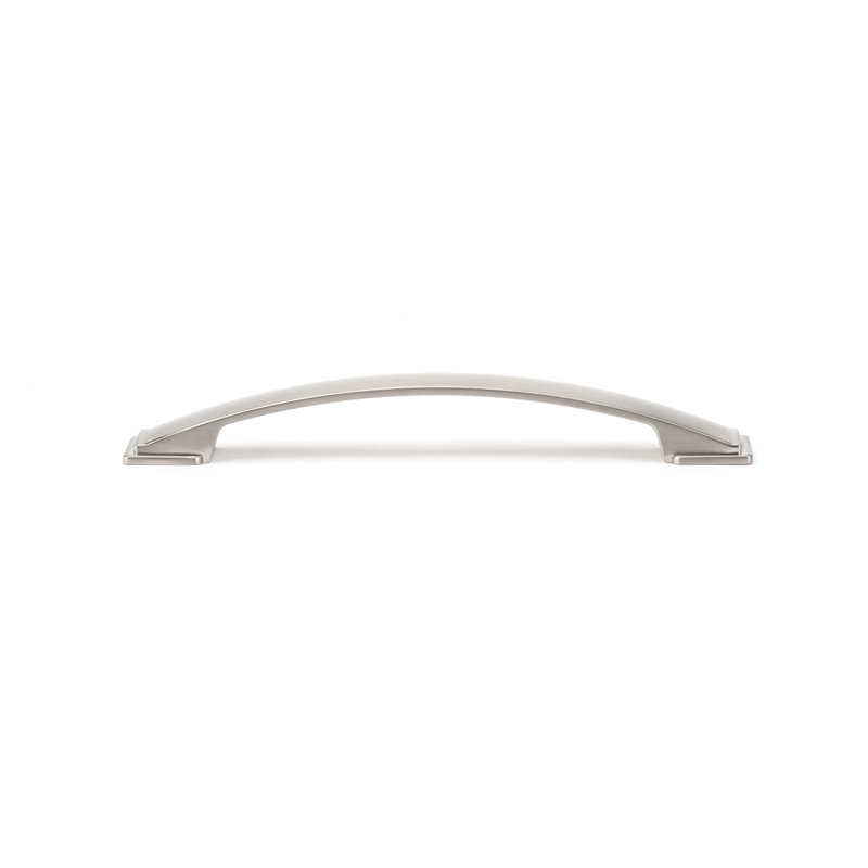 Poignée arche en métal 6 5/16 po, Nickel brossé, 6 5/16"