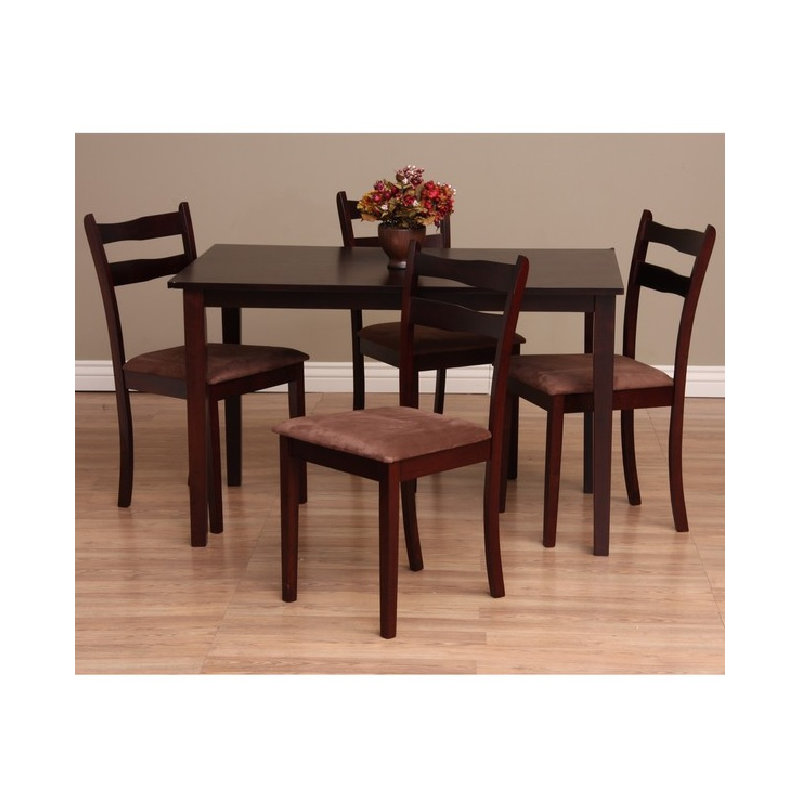 Tiffany Callan 18'' H Upholstered Oak Side Chair, Brown, 2