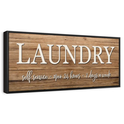 Rustic Laundry Wall Sign