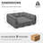 Corduroy Sleeper Sectional Modular Sectional Sofa With Storage Space-1720688495