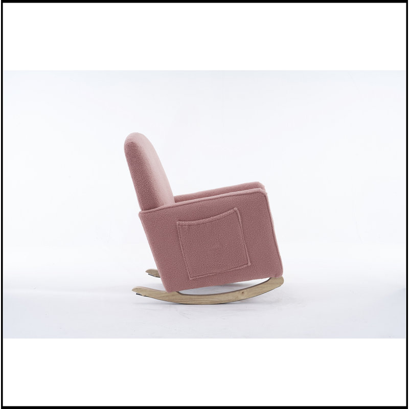 Chaise berçante Teddy, Rose