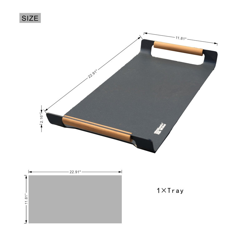 Plateau extérieur en aluminium