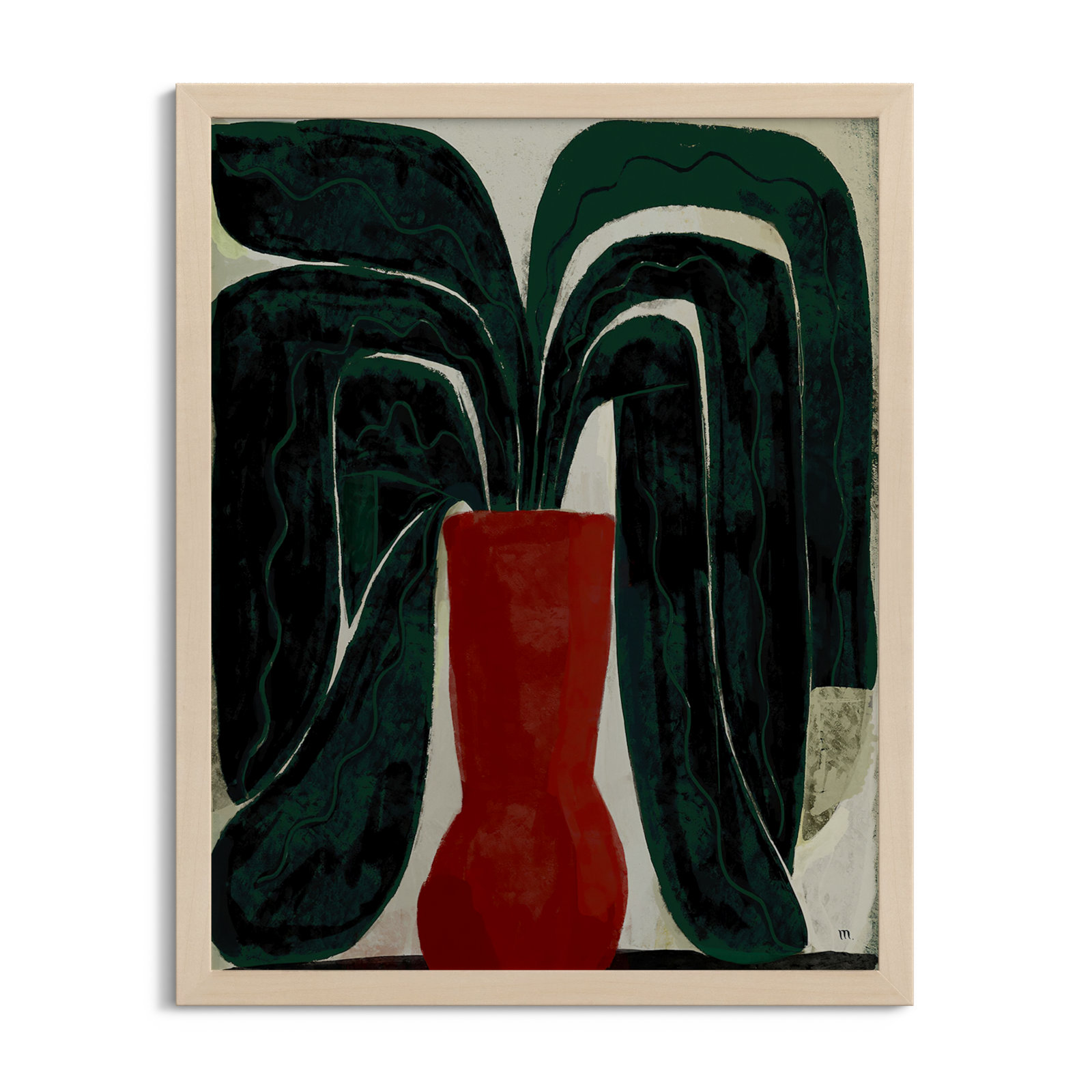 Plant #8 by StudioM, Brown, 50" H x 40" W x 1.25" D