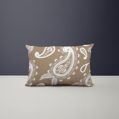 Paisley Outdoor Reversible Throw Pillow