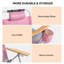Chaise de plage rose en aluminium-926564066