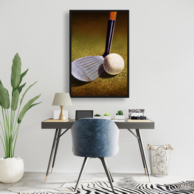 "Gros plan d'un club de golf" sur toile