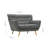 Farnum Polyester Flared Arm Standard Loveseat-95729726