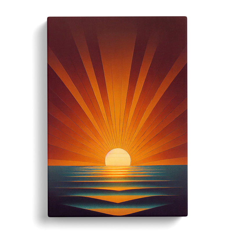 Auzenne Egyptian Sunset - Wrapped Canvas, 50cm H x 35cm W x 3cm D