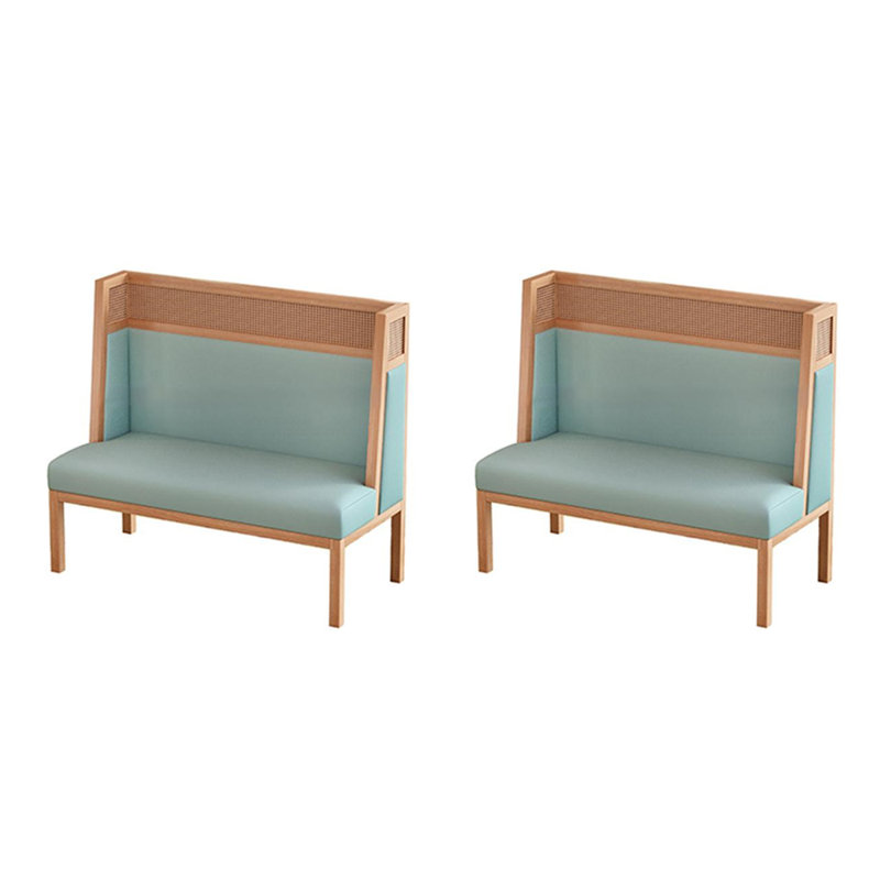 Banc rembourré en similicuir Cafe