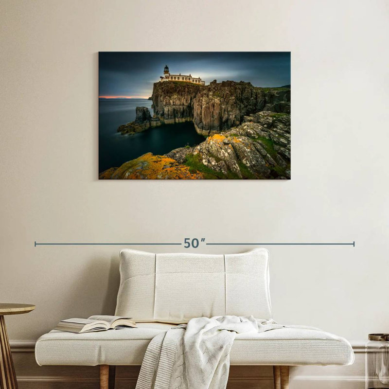 Dusky Neist Point Lighthouse, 24" H x 36" W