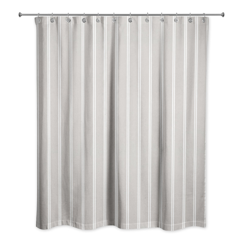 Rideau de douche simple Perine, Gris clair