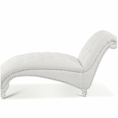 Chaise longue sans accoudoirs touffetée