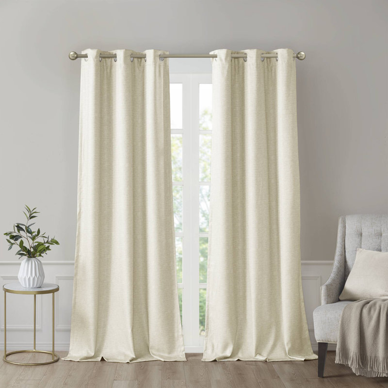 Paire de rideaux obscurcissant Como, L 42 po x L 84 po, Vert