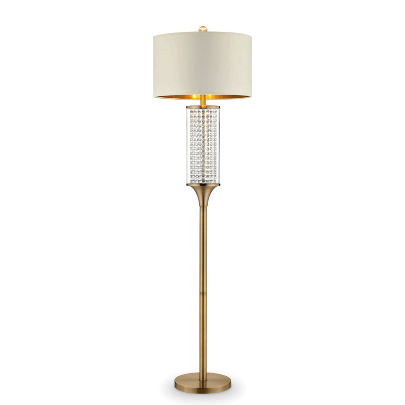 62.25-Inch Pluviam Crystal Floor Lamp