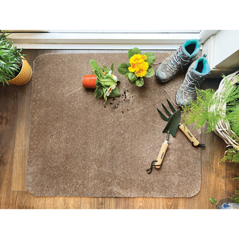 So Soft Indoor Doormat, Stone, Rectangle 80 x 100 cm