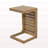 C-shape end table  Brown