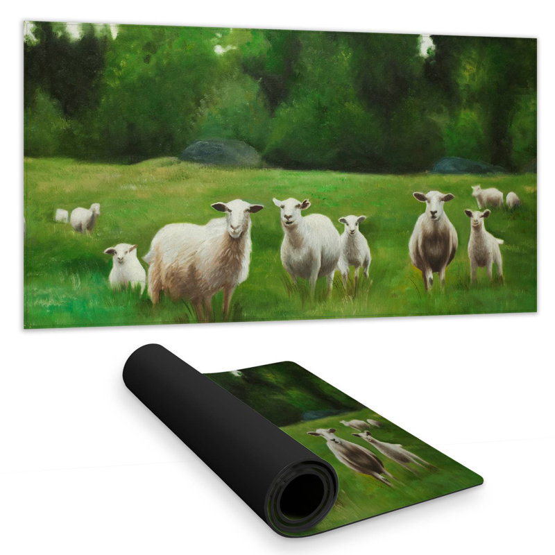 Fields of sheep - 15.75"x31.50" Desk mat