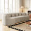 Canapé modulaire incurvé surdimensionné, 106,3 pouces, moderne, sans os, nuage, sans os, avec 6 coussins, canapé de luxe en chenille à quatre places en mousse à mémoire de forme profonde-32501395