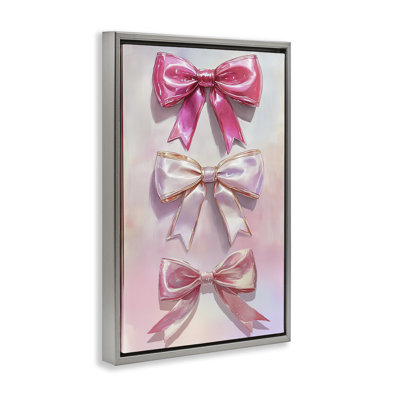 Cadre flottant Blush and Satin Bows, design par Annabelle Hall