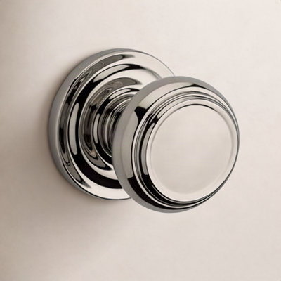 Traditional Privacy Door Knob with Traditional Round Rose