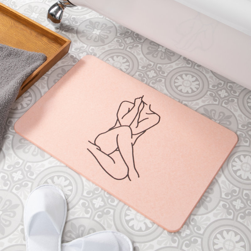 Non-Slip Bath Mat, Pink