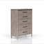 Commode 5 tiroirs finition sable