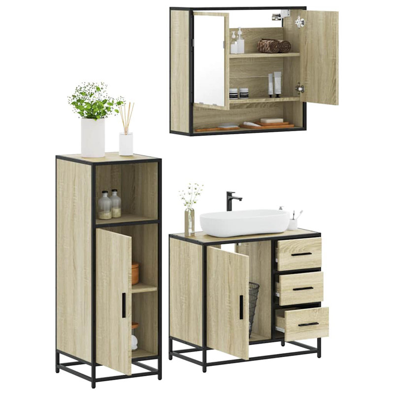 Bathroom Furniture Suite, Sonoma Oak