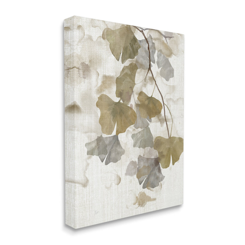 Feuilles de gingko neutres de Nan, H 30 po x l 24 po x P 1,5 po