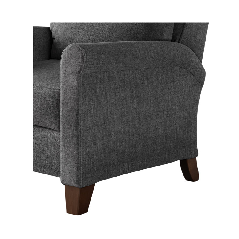 Fauteuil inclinable 2 pieds Pep, Polyester 100 % gris foncé