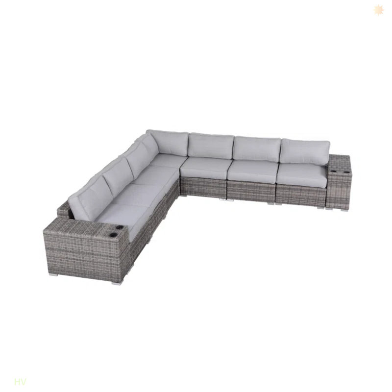 Minnesota 9-Piece Sectional Sofa Set With Cushions