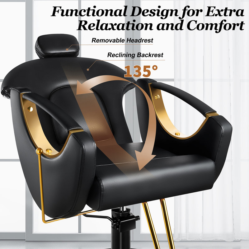 Fauteuil de massage en faux cuir, Similicuir noir