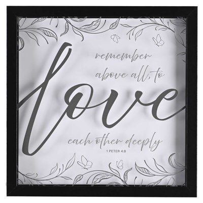 Art mural encadré «Love mutuellement»