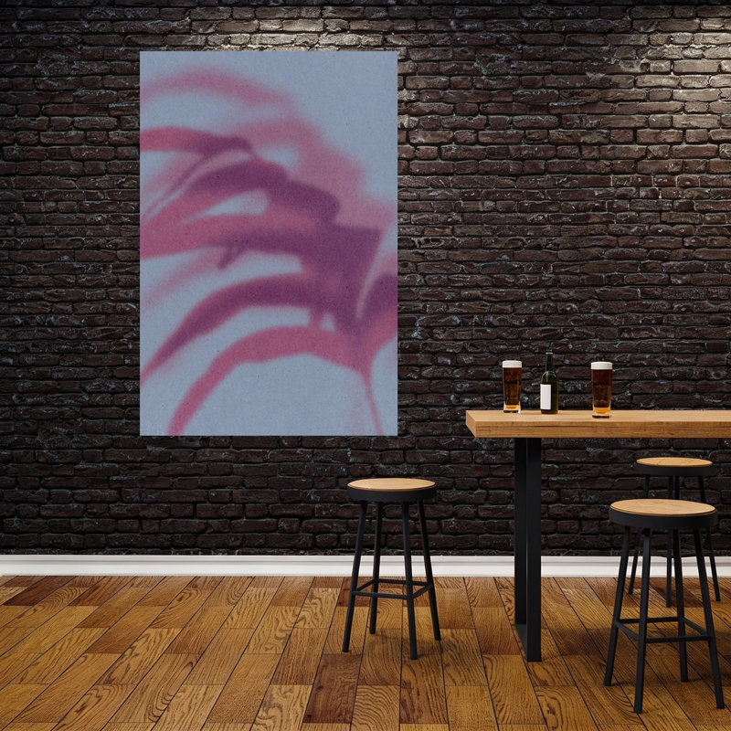 Art mural contemporain contemporain abstrait, 60" H x 40" W
