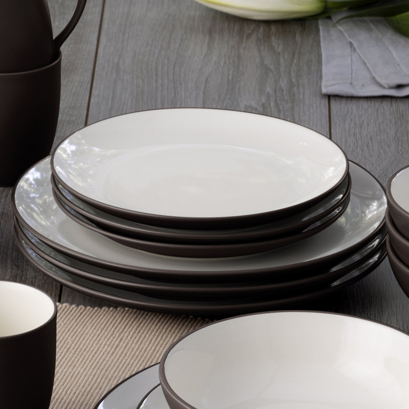 Noritake Colorwave Coupe Salad Plates, 8-1/4", Chocolate