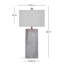 Lampe de table standard en ciment 32 po Blewitt