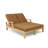 Io Outdoor Teak Wood Chaise Lounge