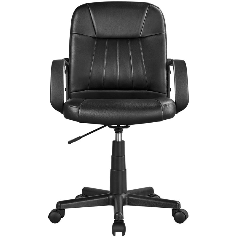 Task Chair with Headrest, Black