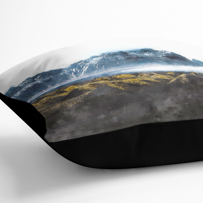 Square Cushion, 55cm H x 55cm W x 20cm D, Black
