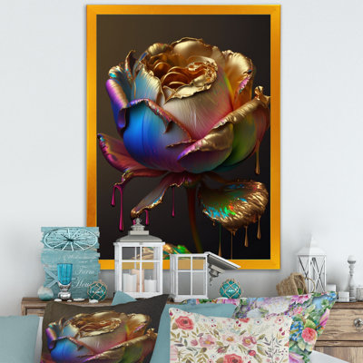 «Rainbow Peony», impression sur toile