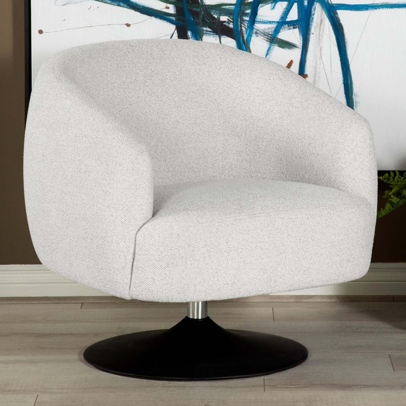 Fauteuil d'appoint pivotant rembourré