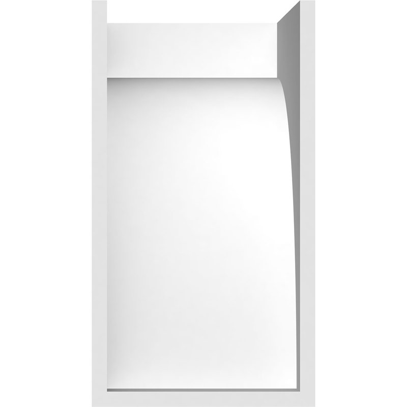 Corbeau standard en PVC de qualité architecturale Stockport, H 10 po x l 5 po x P 6 po