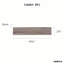 Dosseret de cuisine, de salle de bain, de douche, de mur et de sol en verre 3 po x 14 po Gudov-50626449