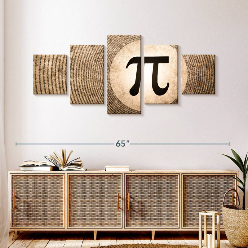 Grunge Pi, H 24 po x l 55 po